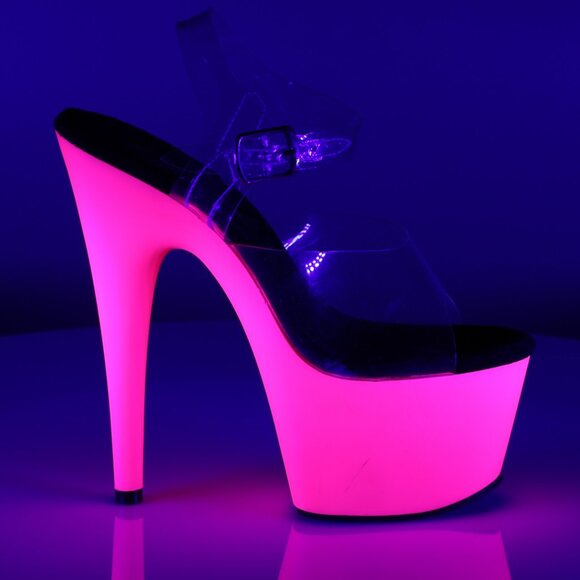 Platform Neon Stiletto High Heel Shoes - Picture 1 of 5